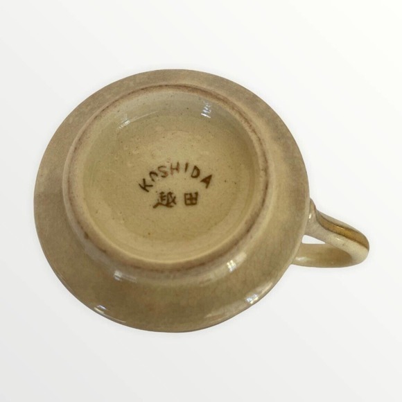 Vintage Koshida Japan 14 Piece Tea Set‎ Autumn Leaves Scene Teapot Cups Saucers - Picture 8 of 12